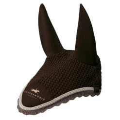 Schockemohle Dynamite Fly Bonnet 9 Schockemohle Dynamite Fly Bonnet -Equestrian Supplies Store 1740 00034 dynamiteflyveil logo darkbrowntaupe 97611 15756.1527290285