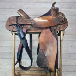 Used Star Of Texas Western Saddle 15/MW 13 Used Star Of Texas Western Saddle 15/MW -Equestrian Supplies Store 340 R Side 17393.1690419385