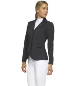Cavalleria Toscana Zip Riding Jacket In Dark Grey -Equestrian Supplies Store GP zip riding jacket dark grey side GGD035 JE133 F898 CT 16306.1660057840