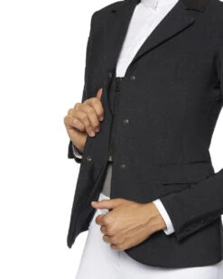Cavalleria Toscana Zip Riding Jacket In Dark Grey -Equestrian Supplies Store GP zip riding jacket dark grey zipper GGD035 JE133 F898 CT 99925.1660057860