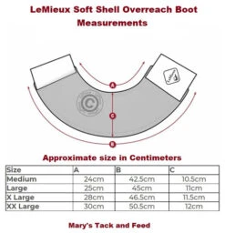 LeMieux Lambswool Overreach Boots -Equestrian Supplies Store Wrap Round OR Boot measure 85933.1638568631