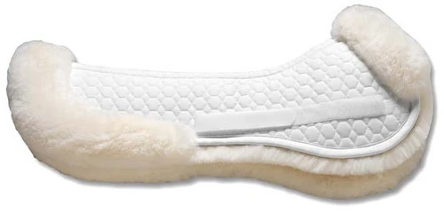 Mattes Sheepskin Rolled Edge Half Pad 3 Mattes Sheepskin Rolled Edge Half Pad