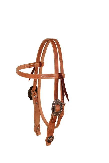 Berlin Cowboy Culture Big Copper Brow Headstall, Heavy Oil 3 Berlin Cowboy Culture Big Copper Brow Headstall, Heavy Oil