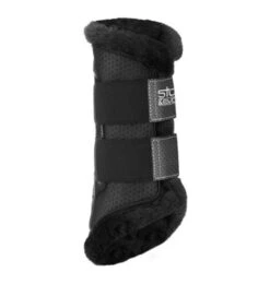 Stubben AirFlow Brushing Boots With Fleece -Equestrian Supplies Store airflow brushing boots with fleece medium black detail 24451 stubben 35694.1680630411