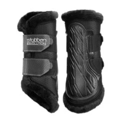 Stubben AirFlow Brushing Boots With Fleece -Equestrian Supplies Store airflow brushing boots with fleece medium black hero 24451 stubben 88798.1680630430