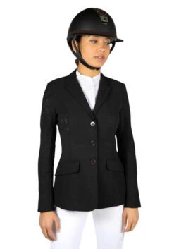 Samshield Alix Air Competition Jacket -Equestrian Supplies Store alix air perforated black front ALIX AIR samshield 01258.1654293400