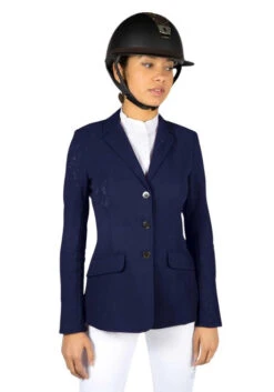 Samshield Alix Air Competition Jacket -Equestrian Supplies Store alix air perforated navy front ALIX AIR samshield 06746.1654293383
