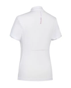 Samshield Aloise Competition Shirt Short Sleeve -Equestrian Supplies Store aloise show shirt SS white rose gold back ALOISE samshield 33576.1654295652