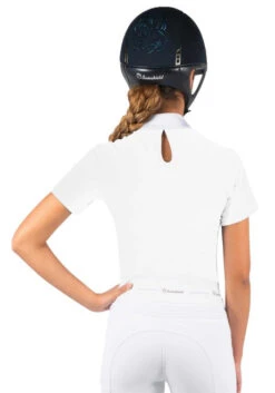 Samshield Aloise Competition Shirt Short Sleeve -Equestrian Supplies Store aloise show shirt ss white tone back ALOISE T T samshield 28618.1654294773