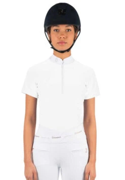 Samshield Aloise Competition Shirt Short Sleeve -Equestrian Supplies Store aloise show shirt ss white tone front ALOISE T T samshield 85832.1654294808