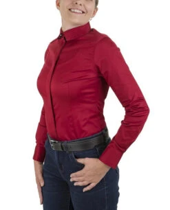 TuffRider Americana Western Show Shirt -Equestrian Supplies Store americana shirt red front tuffrider 08564.1631321942