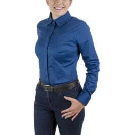 TuffRider Americana Western Show Shirt -Equestrian Supplies Store americana shirt royal front1 tuffrider 23551.1631322726