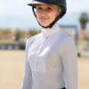 Harcour Annie Competition Shirt -Equestrian Supplies Store annie competition LS blue white rider ANNIE harcour 82551.1656017831