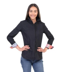 Chestnut Bay Annie-O Western Show Shirt -Equestrian Supplies Store annie o western show black front CB1000 042 chestnut bay 20732.1652469533