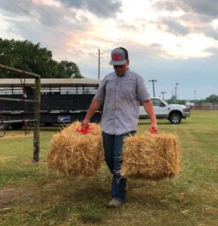 Reinsman Bale Handle -Equestrian Supplies Store bale handle red two bales reinsman 97768.1666146253