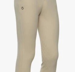 Kids Cavalleria Toscana Logo Breeches Knee Grip -Equestrian Supplies Store beige swatch 03797.1659821993