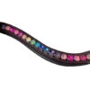 Black Oak Rainbow Sprinkles Curved Browband -Equestrian Supplies Store black oak rainbow curve browband brown kl select 54062.1667007103