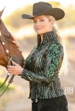 Hobby Horse Bloom Show Jacket -Equestrian Supplies Store bloom jacket green side 1924 hobby horse 07707.1584046186