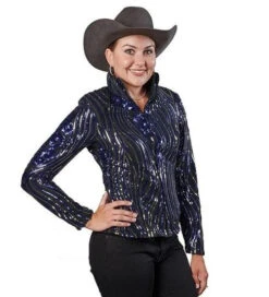 Hobby Horse Bloom Show Jacket -Equestrian Supplies Store bloom jacket sapphire front 1924 hobby horse 38370.1584046422