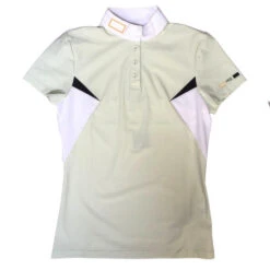 RG Button Competition Polo Short Sleeve 16 RG Button Competition Polo Short Sleeve -Equestrian Supplies Store button competition polo SS green front POW003 JS001 5H00 RG 98152.1670025205