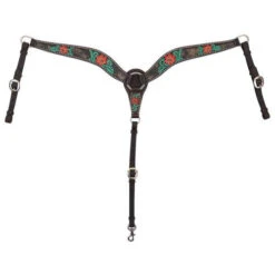Circle Y Cactus Flower Breast Collar -Equestrian Supplies Store cactus flower breast collar 1000 23 SC circle y 62023.1613591802