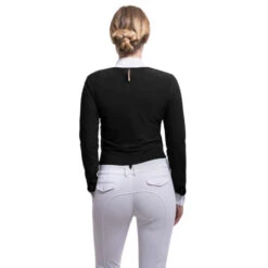 Samshield Camille Show Shirt Long Sleeve -Equestrian Supplies Store camille show ls black back CAMILLE samsheild 53292.1638828723