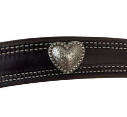 Buckaroo Leather Heart Concho Breast Collar 8 Buckaroo Leather Heart Concho Breast Collar -Equestrian Supplies Store contour 1.5in bc heart concho buckaroo 77801.1674936274