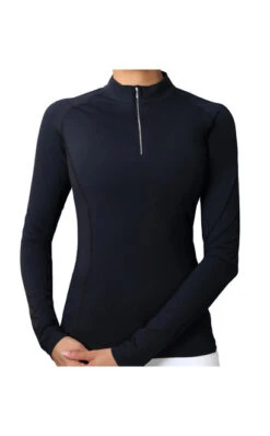 GhoDho Cora UPF Base Layer -Equestrian Supplies Store cora upf base layer black front CORA GhoDho 91415.1656451189