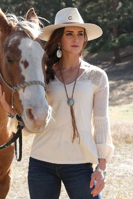 Cruel Denim Crochet Detail Top 3 Cruel Denim Crochet Detail Top