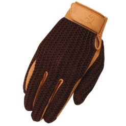 Heritage Crochet Riding Gloves 9 Heritage Crochet Riding Gloves -Equestrian Supplies Store crochet riding glove brown HG275 heritage gloves 28912.1643407638