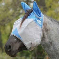 Cashel Crusader Fly Masks -Equestrian Supplies Store crusader fly mask ears warrior blue cashel 82528.1658966384