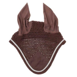 Kavalkade Crystal Fly Bonnet 20 Kavalkade Crystal Fly Bonnet -Equestrian Supplies Store crystal fly bonnet brown front 36103 BROWN kavalkade 48898.1621107591
