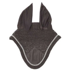 Kavalkade Crystal Fly Bonnet 13 Kavalkade Crystal Fly Bonnet -Equestrian Supplies Store crystal fly bonnet dark gray front 36103 DK.GRAY kavalkade 72837.1621107248