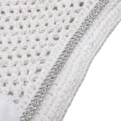 Kavalkade Crystal Fly Bonnet 21 Kavalkade Crystal Fly Bonnet -Equestrian Supplies Store crystal fly bonnet white detail 36103 WHITE kavalkade 72432.1621107296