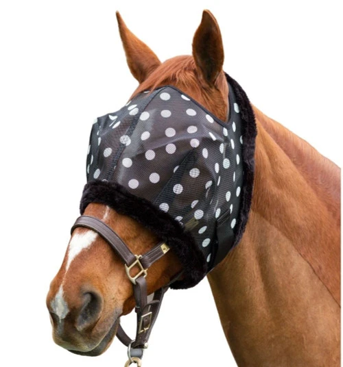 Dandy Dot Print Fly Mask 4 Dandy Dot Print Fly Mask - Image 2