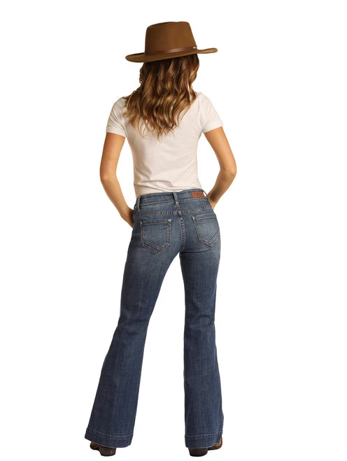 Rock & Roll Cowgirl Denim Trouser Jean 5 Rock & Roll Cowgirl Denim Trouser Jean - Image 3