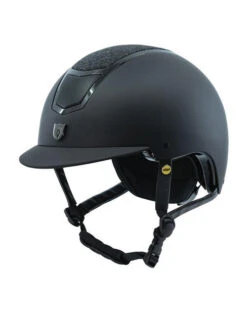 Tipperary Devon UltraMatte Helmet With MIPS -Equestrian Supplies Store devon helmet sparkle mips black 3 4 tipperary 08338.1632683605