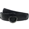 Cavalleria Toscana Elastic Belt CT Buckle -Equestrian Supplies Store elastic belt CT buckle black gunmetal CT CIN206 EL007 9999 CT 29050.1678913417