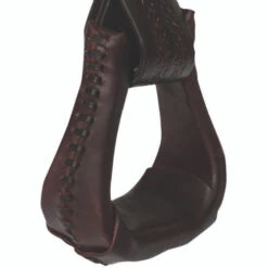 Tucker ErgoBalance Leather Laced Stirrups -Equestrian Supplies Store ergo balance leather lace stirrup brown2 0265 2200 tucker 74525.1571775742