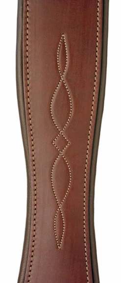 Edgewood Fancy Stitch Leather Overlay Girth With Double End Elastic -Equestrian Supplies Store fancy stitch 2end elastic overlay girth havana detail edgewood 52138.1587248249