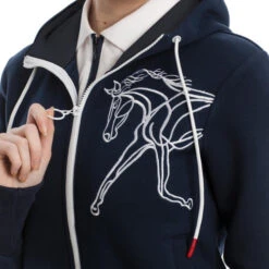 Horseware Ireland Horseware Flamboro Hoody -Equestrian Supplies Store flamboro hoody navy detail CJNHPH B000 horseware 00335.1673543023