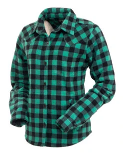 Outback Ladies Big Shirt -Equestrian Supplies Store fleece big shirt turquoise angle outback 46866.1664565514