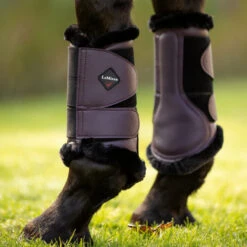 LeMieux Fleece Lined Brushing Boots -Equestrian Supplies Store fleece lined brushing boots fig lifestyle IT00601 lemieux 47544.1665191261