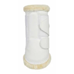 LeMieux Fleece Lined Brushing Boots -Equestrian Supplies Store fleece lined brushing boots white side 8950 lemieux 01933.1636831266