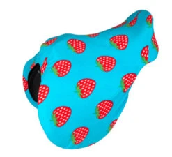 Fruity Fleece Saddle Cover -Equestrian Supplies Store fruity fleece saddle cover AP strawberry 234 shires 85867.1665106029