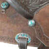Alamo Saddlery Geo Aztec Barrel Saddle -Equestrian Supplies Store geo barrel brown detail2 GEO AZTEC alamo 38344.1650487046