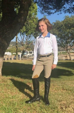 Girls Tailored Sportsman Trophy Hunter Breeches Side Zip -Equestrian Supplies Store girls side zip breech tan1 tailored sportsman 41990.1598477176