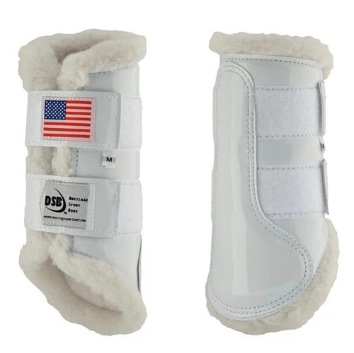 DSB Glossy White USA Flag Boots 3 DSB Glossy White USA Flag Boots - Image 2