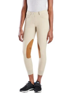 Hadley Mid Rise Breeches Knee Patch -Equestrian Supplies Store hadley mid rise kp tan side 30517 smartpak 79956.1649373427