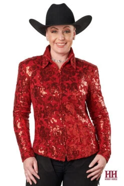Hobby Horse Hadley Show Jacket -Equestrian Supplies Store hadley show jacket red front studio hobby horse 07895.1583787512